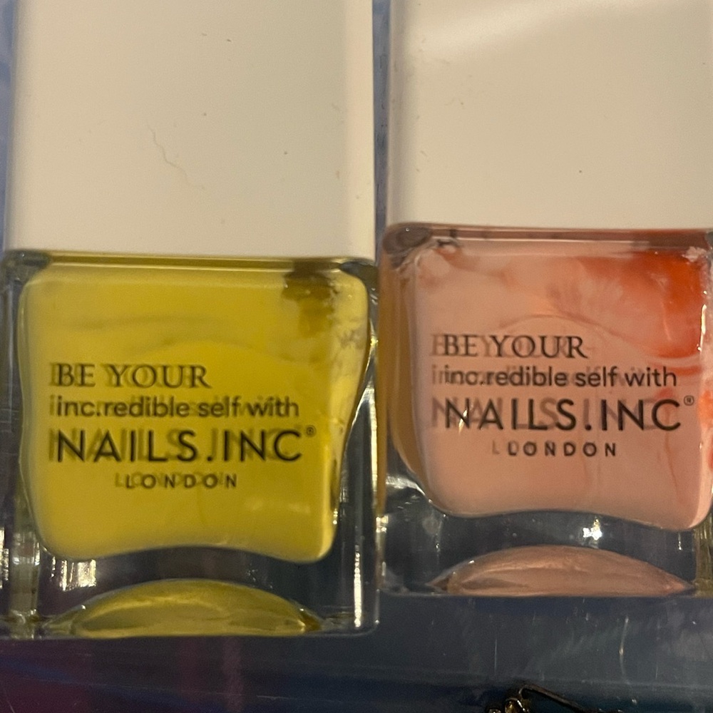 Nails Inc Peach and Yellow Nail Polish Duo